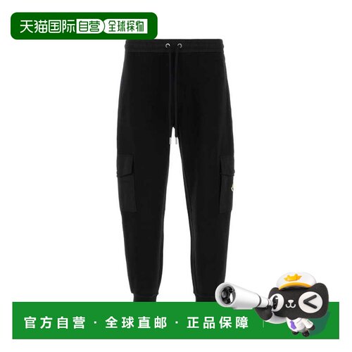 1h可退 MONCLER 男士运动裤 K20918H0002389A8F999 CO 黑色休闲裤
