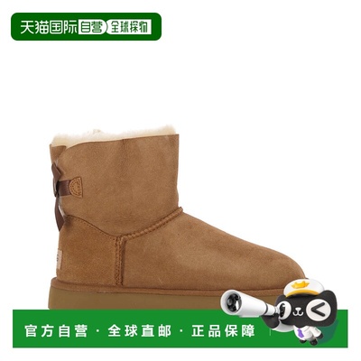UGG 女士靴子 1016501CHE AW2025 棕色 徽标短靴雪地靴短筒靴
