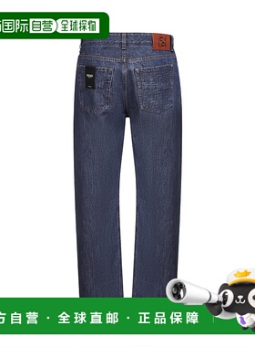 FENDI 男士牛仔裤 FLP302AW82F0QA2 SS2026 蓝色直筒裤