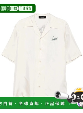 1h可退 AMIRI 男士衬衫 AMSTCA1206ALABA AW2025 白色 短袖衬衫