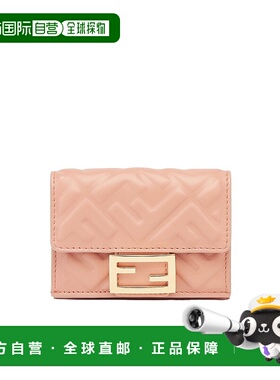 FENDI 女士钱包 8M0395AAJDF1SK3 SS2025 花色 Baguette 微型三折
