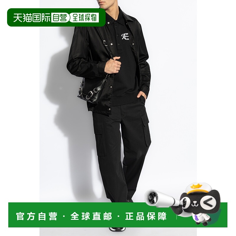 1h可退 GIVENCHY 男士夹克 BM01AX144C001 CO 黑色 Jacket with c