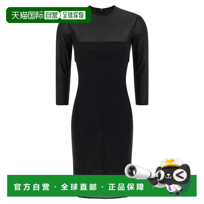 PINKO 女士连衣裙 105548A2Q3Z99 AW2025 黑色 Giostra Dress