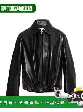 LOEWE 女士夹克 S540Y34L570BLACK AW2025 黑色 Leather jacket