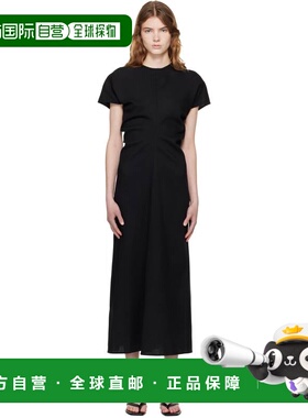 1h可退 潮奢 toteme 女士 黑色 Slouch Waist Wool 连衣裙 261WRD