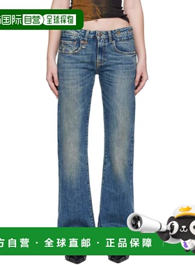 1h可退 潮奢 R13 女士 蓝色 Boy Flare 牛仔裤 R13WD090D081A