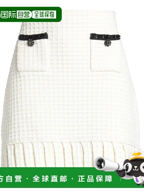 1h可退 潮奢 Self-Portrait 女士 迷你半身裙 white白色 舒适时尚