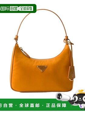 PRADA 女士单肩包 1N204MR064F0IJX SS2025 橙色 徽标迷你包