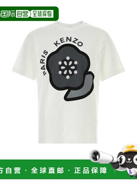 KENZO 男士T恤 FF55TS5304SG02 SS2025 白色短袖T恤 圆领男装