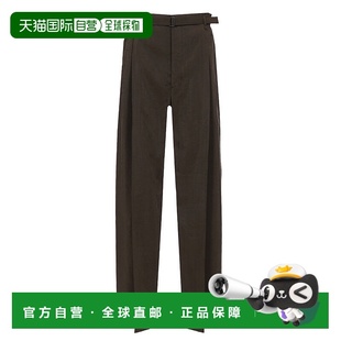 女士休闲裤 Belted PA1206LF1308BR507 黑色 Relaxed LEMAIRE