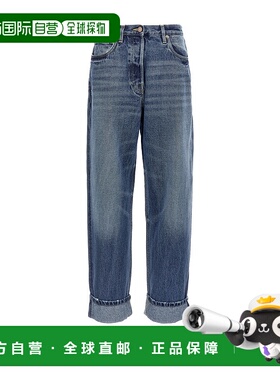 PRADA 女士牛仔裤 GFP522SOOO16PKF0V3N 蓝色 SS2025直筒裤