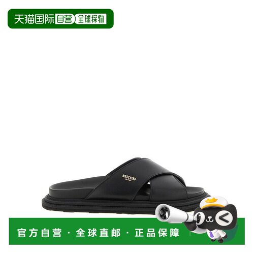 1h可退 MOSCHINO 女士拖鞋 MB28083G0PGA0000 AW2026 黑色