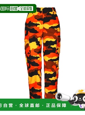 潮奢 off-white 女士 休闲长裤 orange橙色 舒适时尚