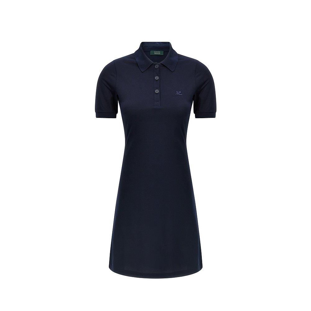 潮奢 Courreges 女士 迷你珠地网眼 POLO 连衣裙 125JRO554JS0193