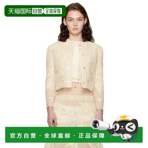 1h可退 潮奢 Ashley Williams 女士 灰白色 Bandaid 夹克 AWAW240