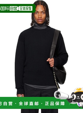 1h可退 潮奢 Lemaire 男士 黑色 Boxy Round Neck 毛衣 TO1419LK1