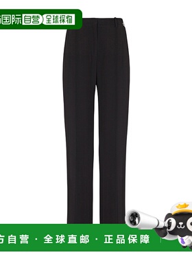 BALMAIN 女士休闲裤 EF0PO160VB000PA SS2025 黑色 Trousers with