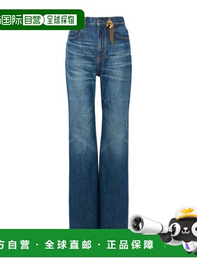 CHLOÉ 女士牛仔裤 CH26SDP042584A1 SS2026 蓝色 高腰直筒牛仔裤