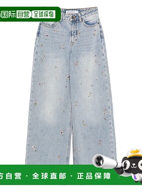 1h可退 SELF-PORTRAIT 女士牛仔裤 AW25828PABL63444BLUE直筒裤