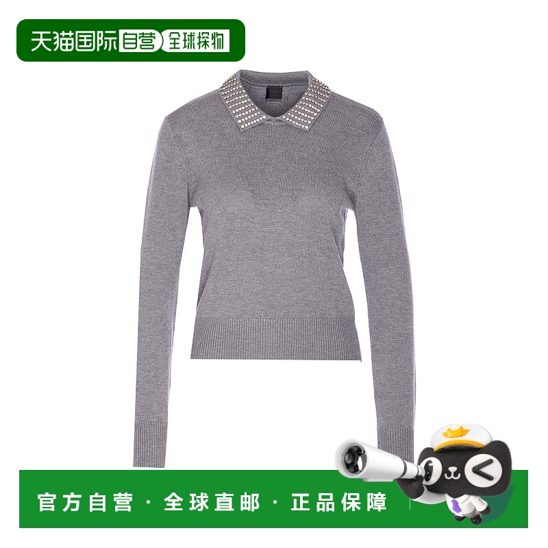 1h可退 PINKO 女士针织衫 105530A2S4II2 AW2025 灰色 Maglione c