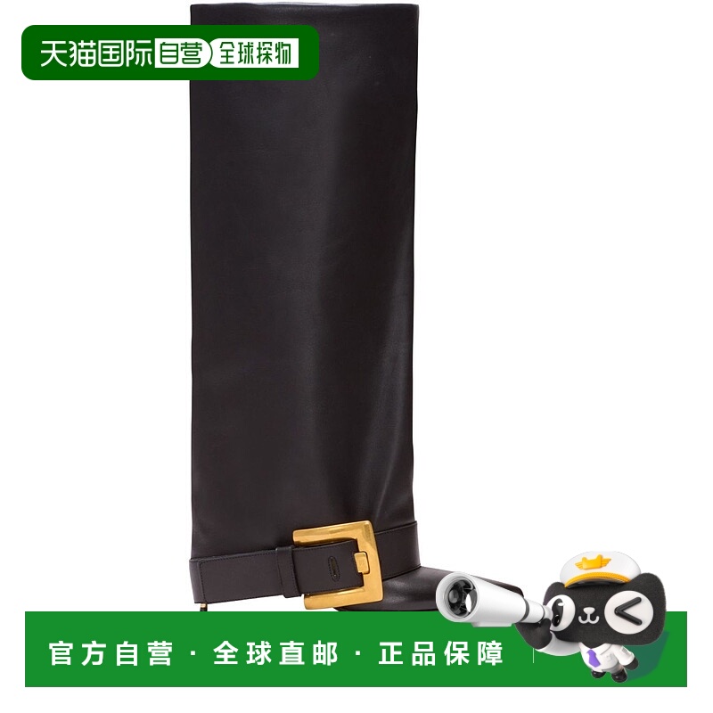 BALMAIN 女士靴子 FN1TA143LVIT0PA AW2025 黑色 Anthem 小牛皮靴