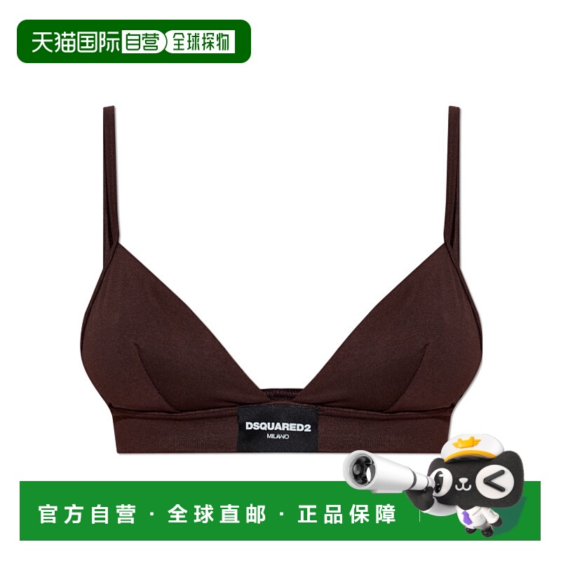 1h可退 DSQUARED2 女士内衣 D8R105980502 AW2025 深棕色 徽标内