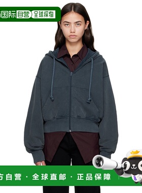 1h可退 潮奢 Acne Studios 艾克妮 女士 蓝色拉链连帽衫 AI0167