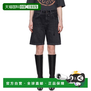 1h可退 潮奢 Acne Studios 艾克妮 男士 黑色 Loose-Fit 牛仔短裤