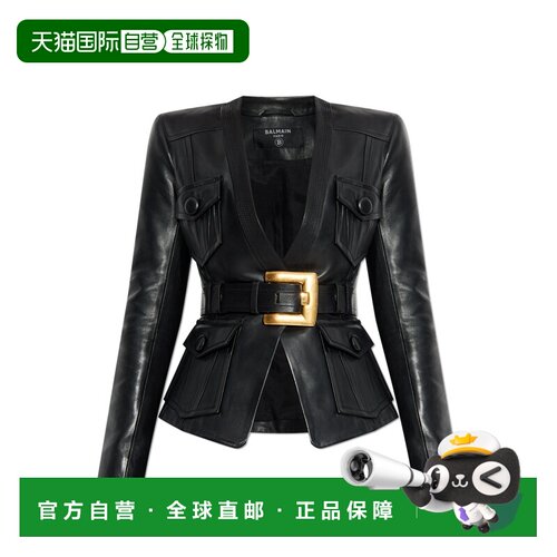 BALMAIN 女士夹克 FF1SI630LD630PA CO 黑色 长袖休闲夹克