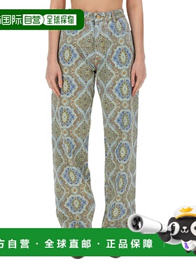 1h可退 ETRO 女士牛仔裤 WRNB0005AD175S9000 SS2024 灰色直筒裤