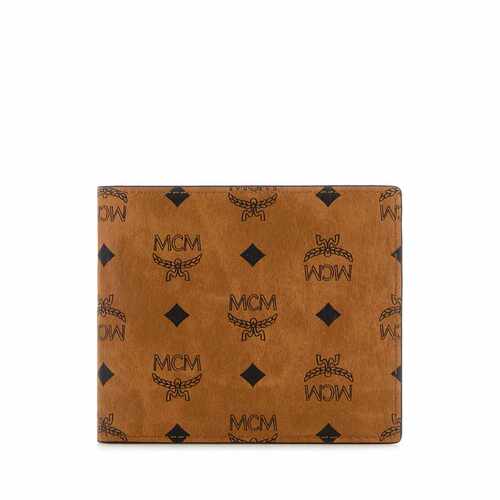 香港直邮MCM 女士钱包 MXSFATA04CO SS2026 酒红色 Printed canva