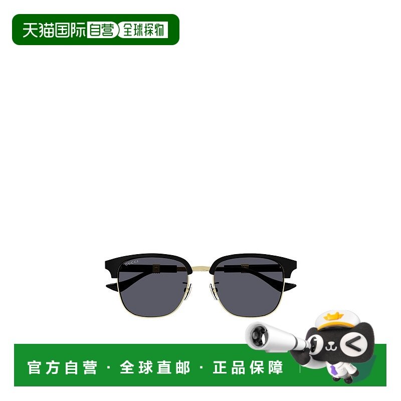 GUCCI 男士眼镜 GG1499SK001 AW2024 灰色 几何形框架太阳镜古驰