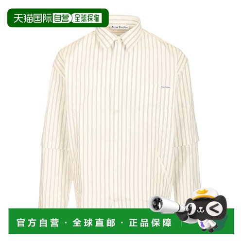 ACNE STUDIOS 男士衬衫 BB0670CHD CO 白色 double sleeve button