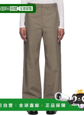 1h可退 潮奢 Rier 女士 灰褐色长裤 TRS24PPX 舒适时尚阔腿裤