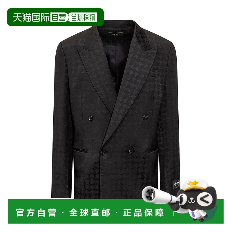 1h可退 AMIRI 男士夹克 AMSUFJ1045BLACK AW2024 黑色 Amiri Blaz