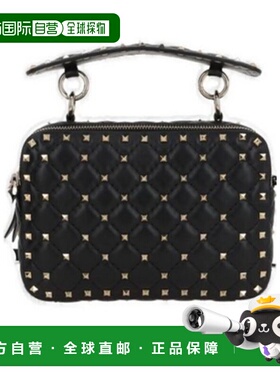 VALENTINO 女士斜挎包 WB0Q94NAP0NO SS2025 黑色 Rockstud 单肩