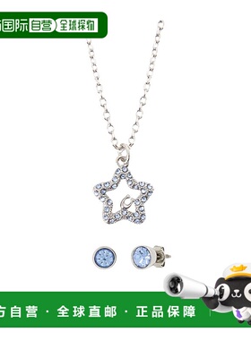 COACH 女士项链 493577RHO400 AW2024 银色 项链耳环套装吊坠配饰