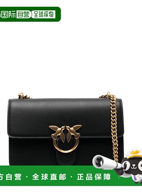 PINKO 女士斜挎包 100941A0F1Z99Q AW2025 黑色 Calfskin shoulde