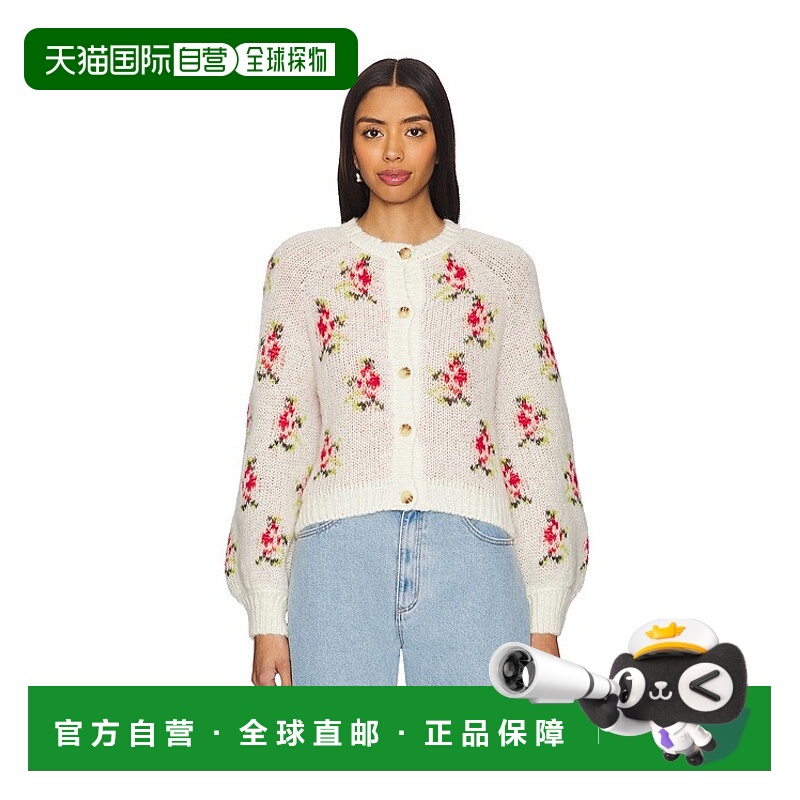 1h可退潮奢 THE GREAT女士 Carousel针织开衫 S489920羊毛