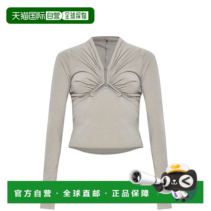 1h可退 RICK OWENS 女士背心吊带 RP02E4266JR08 AW2025 灰色性感