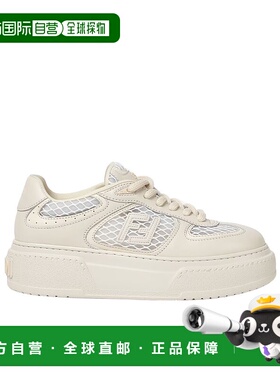 FENDI 女士运动鞋 8E8721AU32F1SZJ SS2025 白色 Match 系带运动