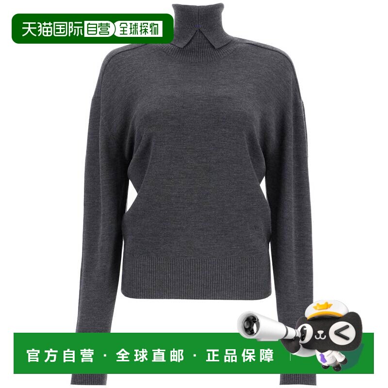 BURBERRY 女士针织衫 8095113A1391 AW2024 灰色 Wool jumper毛衣