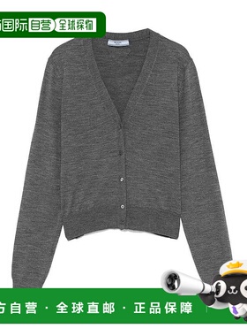 PRADA 女士针织衫 P25N5016SWSOOOF0480 CO 灰色 长袖开衫