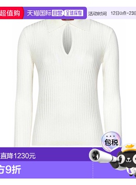 1h可退 MAX MARA 女士POLO衫 252E15-641469 SS2025 白色