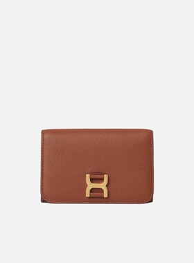 CHLOÉ 女士钱包 C23AP097I3125M SS2025 棕色 marcie 中号紧凑型
