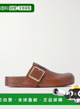 1h可退 潮奢 LOEWE 罗意威 女士 Ease 搭扣皮质凉拖 LLSS465X03