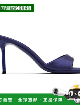 1h可退 潮奢 Paris Texas 女士 海军蓝 Lidia Mule 70 凉鞋 PX114