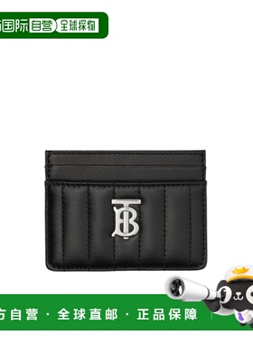 BURBERRY 女士钱包 80648261 SS2025 黑色 Lola – 绗缝卡夹