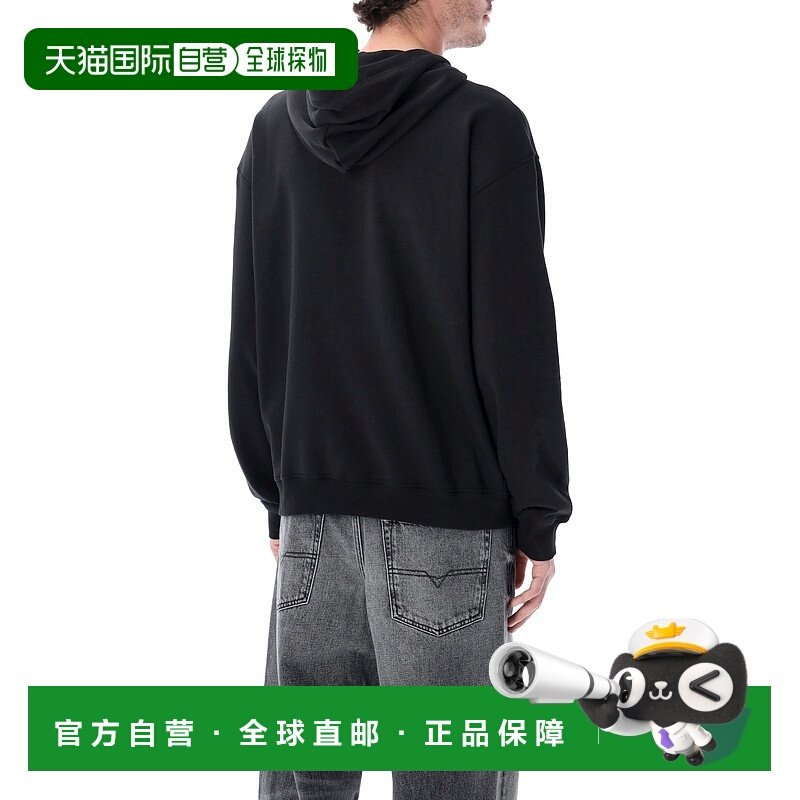 DIESEL 男士卫衣 A204470BKBW900 SS2026 黑色 'S-Norm-Hood-Iod'