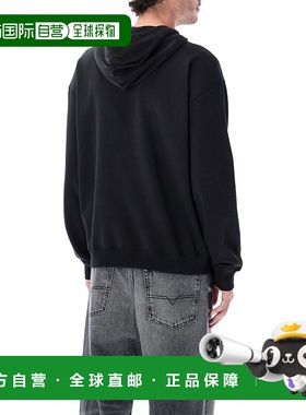 DIESEL 男士卫衣 A204470BKBW900 SS2026 黑色 'S-Norm-Hood-Iod'